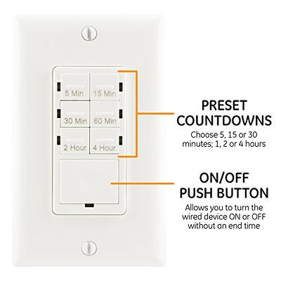 GE Wall Switch & Outlet Combo Single Pole, White