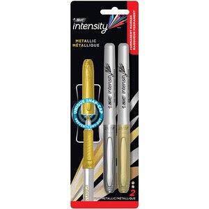 Metallic Permanent Markers, Fine Point, Metallic Silver, 36 Count