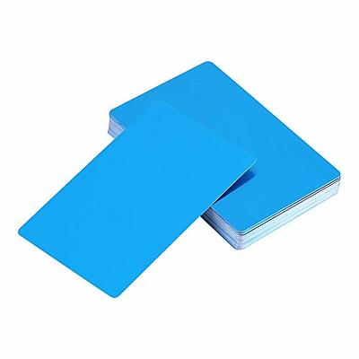 300pcs Metal Engraving Blanks Multipurpose Aluminum Sheet Business Card  Blanks For CNC Engraver Laser Engraving DIY Cards, Thickness 0.21 Mm/ 0.01  Inc