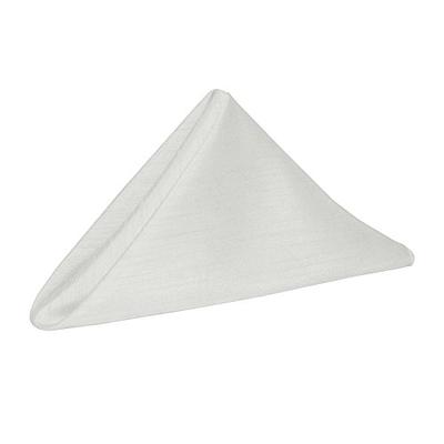 LinenTablecloth 17-Inch Polyester Napkins (1-Dozen) White