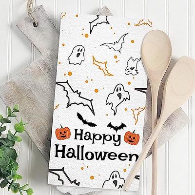 Happy Halloween Dishtowel Set of 2 Dish Cloth For Drying Dishes