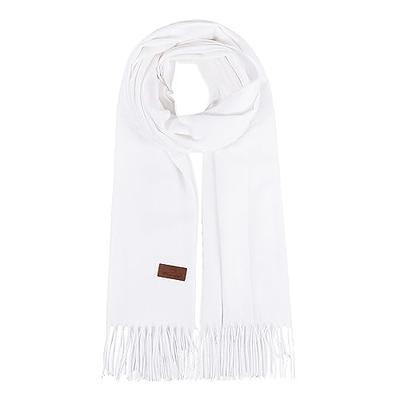 K-Elewon Solid Color Silk Feeling Scarf Fashion Scarves Wrap Long  Lightweight Shawls for Women