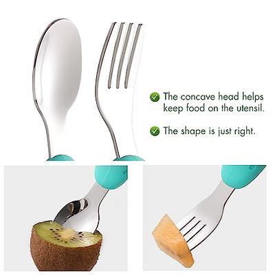 304 Stainless Steel Children'S Spoon Set For Baby Self-Feeding