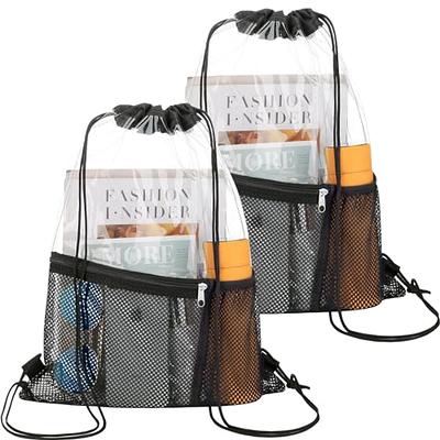 2 Pack Stadium Approved Clear Tote Bags, 12x6x12 Large Plastic