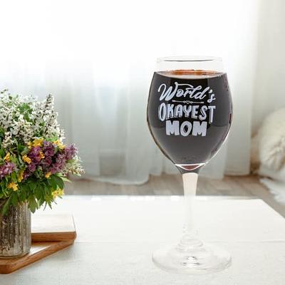 Funny Wine Tumbler With lid For Mom