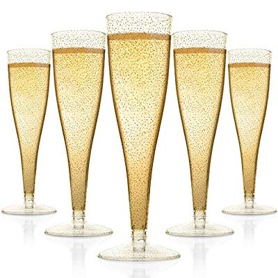 Prestee 24 Plastic Champagne Flutes Disposable