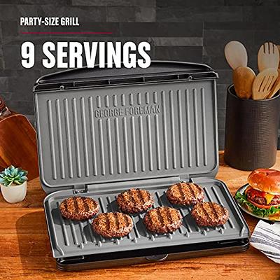 2-Serving Classic Plate Electric Indoor Grill & Panini Press