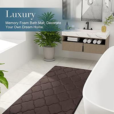 OLANLY Luxury Bathroom Rug Mat 24x16, Extra Soft and Absorbent Microfiber  Bath Rugs, Non-Slip Plush Shaggy Bath Carpet, Machine Wash Dry, Bath Mats
