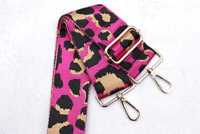 Pink and Black Purse Strap 