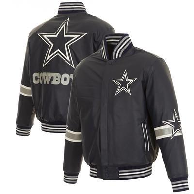 JH Design Dallas Cowboys Navy Nylon Windbreaker Jacket