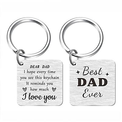 Resdink Dad Birthday Gifts for Dad Keychain - Remember I Love You Dad Gifts, Meaningful Dad Birthday Present from Daughter