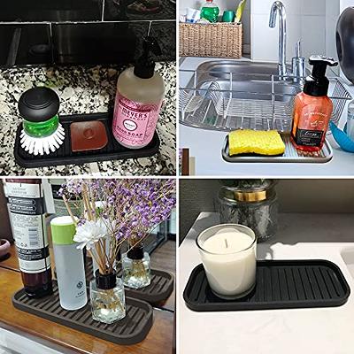 silicone sponge holder - dish soap holder for kitchen counter 2