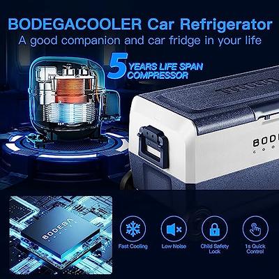 BODEGACOOLER 12 Volt Car Refrigerator, 21 Quart (20L