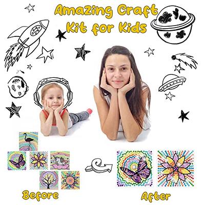 SUNGEMMERS Suncatcher Kits - Fun Arts and Crafts for Girls Ages 6-8, Great  Birthday Gifts