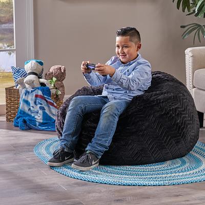 Bedding Bean Bag Sofa Chair High Pressure Foam Bean Bag Chair Adult  Material with Padded Foam Padding Compressed Bean Bag With Footrest