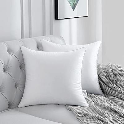 Oubonun 18 x 18 Pillow Inserts (Set of 2) - Throw Pillow Inserts with 100%