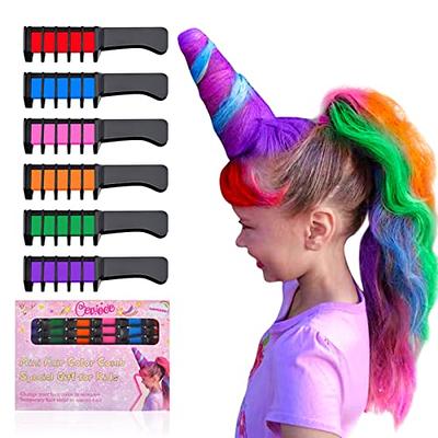 MSDADA Yellow Hair Chalk for Girls - New Hair Chalk Comb Temporary Washable  Hair Color Dye for