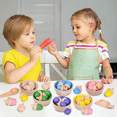 Montessori Wooden Color Sorting Toys - Sensory Toys Matching Game with  Sorting Bowls - Preschool Learning Educational Toddler Toys for 3+ Year Old  Boy and Girl Gifts - Yahoo Shopping