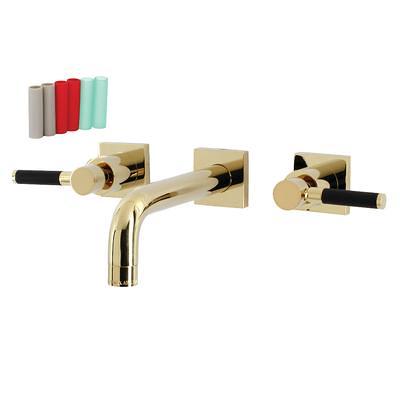 Kingston Brass KS216PB Kingston Two Handle Wall Mount Bathroom