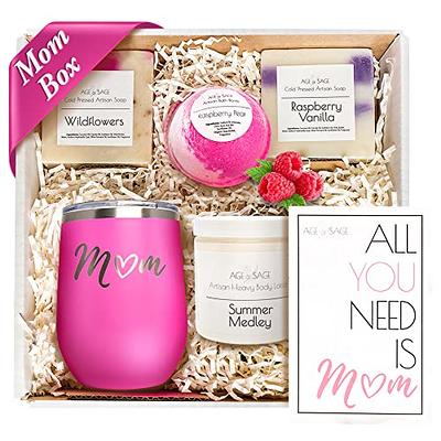 Christmas Gifts for Mom,Mom Birthday Gifts from Daughter,Personalized Spa  Body Relaxing Lavender Gifts Basket Mothers Day Gifts for Mom,Unique Gifts