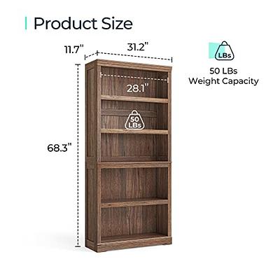 NEWSENDY 6-Tier Open Tall Skinny Bookshelf, Floor Standing Bookcase Storage  Shelves, Wooden Cube Storage Shelf for Home Office, Living Room, Bedroom,  Black - Yahoo Shopping