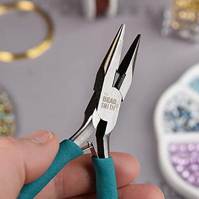 Professional Flat Nose Pliers Smooth Jaw for Jewelry Making(5-Inch)