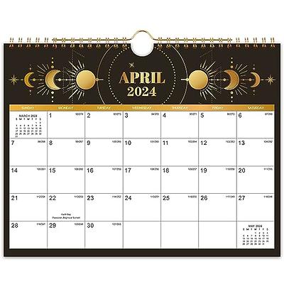  Calendar 2024-2024 Calendar, Jan. 2024 - Dec. 2024, 11 x 8.5,  Wall Calendar 2024 with Unruled Block, Hanging Hook : Office Products