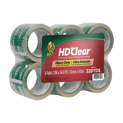 Duck 2-Pack 1.88-in x 54.6 Yards HD Clear Moving Tape (Dispenser