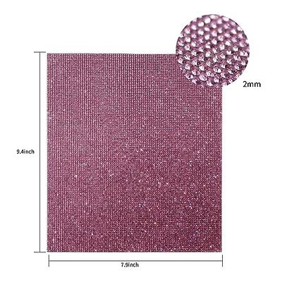 Bling Crystal Rhinestone Stickers Diy Self-adhesive Sparkling Rhinestone  Sheet For Car Decoration Silver, 9.4 X 7.9