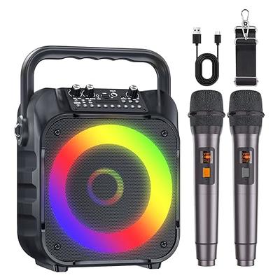 Singing Machine Karaoke Machine for Kids and Adults with Wired Microphone -  Built-In Speaker with LED Disco Lights - Wireless Bluetooth, CD+G & USB  Connectivity - Black [ Exclusive] : Everything Else 