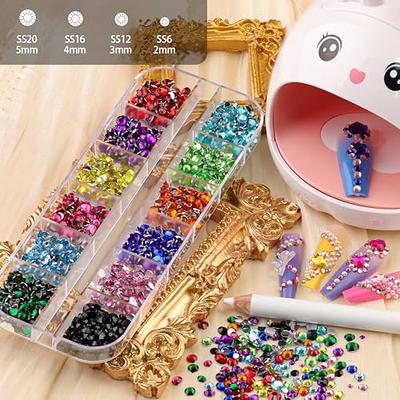  Rhinestones for Crafts with Glue Clear, Bedazzler kit