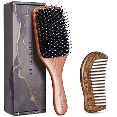  Belula 100% Boar Bristle Hair Brush Set (Medium). Soft Natural  Bristles for Thin and Fine Hair. Restore Shine And Texture. Wooden Comb,  Travel Bag and Spa Headband Included! : Beauty