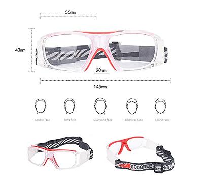 SooGree Sport Glasses for Men Women Basketball Football Sport Goggles Anti Fog Shock Collision Wearable Glasses