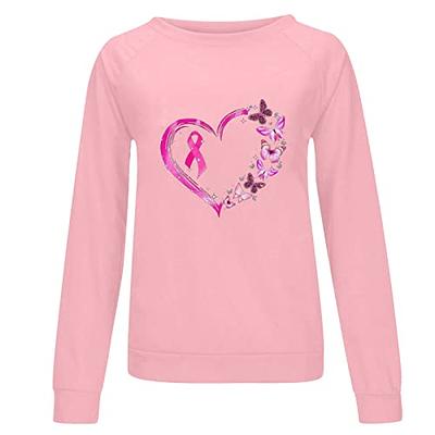 Breast Cancer Gifts for Friend Breast Cancer Survivor Shirts for Women Pink  Breast Cancer Sweatshirts Women Pink Ribbon Casual Long Sleeve Tops Fall  Fashion Crewneck T Shirts Clothes 2X - Yahoo Shopping