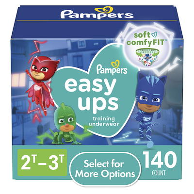 Pampers Easy Ups PJ Masks Training Pants Toddler Boys Size 2T/3T 140 Count  (Select for More Options) - Yahoo Shopping