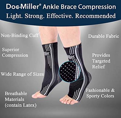 Beister 1 Pair Ankle Brace Compression Support Sleeve for Women