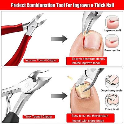 SZCSHOOL Toe Nail Clippers for Thick Toenails, Toenail Clippers for Thick  Nails Easy to Hold- Toenail Clippers for Seniors Thick Toenails