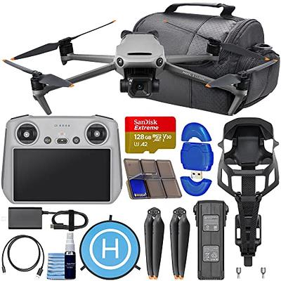 DJI Air 2S Fly More Combo with DJI-RC Controller Smart View - Drone  Quadcopter UAV with 3-Axis Gimbal Camera, 5.4K Video, 3 batteries, Case,  128gb SD