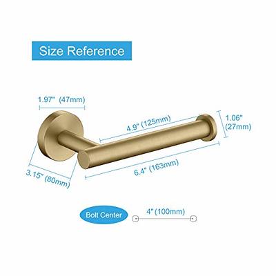 Toilet Paper Holder Brushed Nickel SUS304 Stainless Steel Rustproof Wall  Mounted Toilet Roll Holder, Modern Tissue Roll Dispenser Round for Bathroom  Kitchen Washroom