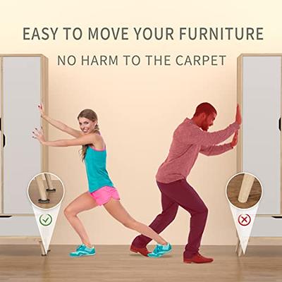 Ezprotekt 24 Pcs Chair Leg Sliders for Carpet,Furniture Movers