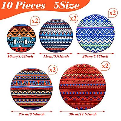  10 Pieces Bowl Covers Reusable in 5 Size Stretch Cloth