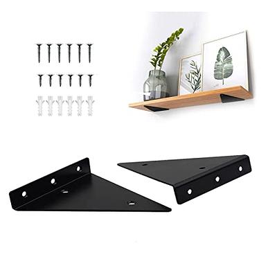 Medach Small Shelf Brackets 5 Inch, Floating Shelves Brackets