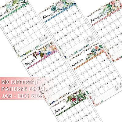 2024 Wall Calendar - Jan 2024 - Dec 2024, 12 Monthly Hanging Calendar 2024  Planner, 15 x 11.5, Spiral Binding, Yearly Overview, Holidays, Large