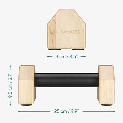 Navaris Wooden Parallettes - Wood Calisthenics Equipment for Gymnastics,  Fitness, Home Gym - Push Up Handstand Handle Bar Stand Handles Set - Size M  - Yahoo Shopping