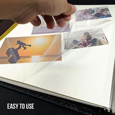 1DOT2 self-adhesive photo album, leather cover self-stick 60 pages,  magnetic scrapbook family albums for