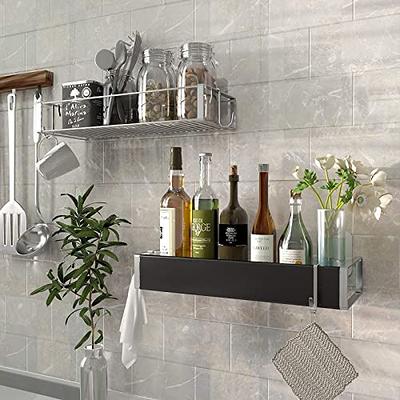 Bathroom Shelf No Drill Organizer Wall Mounted Shampoo Spices