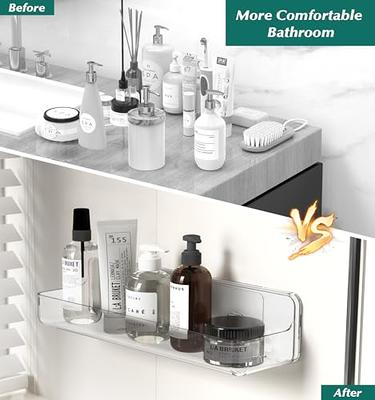 Bathroom Shelves No-drill Wall Mounted Corner Shelf Shower Storage Rack  Shampoo Holder Toiletries Organizer Bathroom