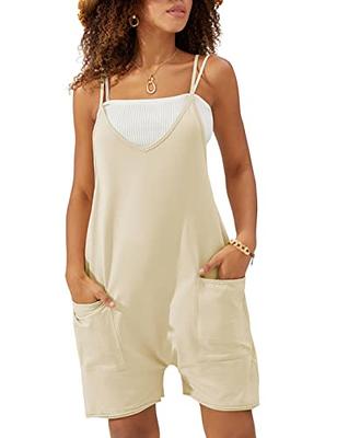 OQQ Women's Yoga Jumpsuits One Piece Ribbed Workout Rompers Long
