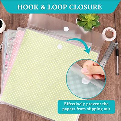 Caydo 24 Pieces Scrapbook Paper Storage with Hook and Loop Closure, Plastic  12x12 Paper Storage Organizer with 30 Pieces Adhesive Stickers for Holding Scrapbook  Paper, Vinyl Paper - Yahoo Shopping