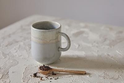 Set Of Two Gray Ceramic Mugs With Handle, Large Cappuccino Cups, 2 Coffee/Tea  Stoneware Mugs, Unique Pottery Handmade Rustic Tall Mug - Yahoo Shopping